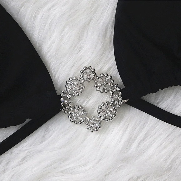 Black Rhinestone Bikini - Picture 6 of 6